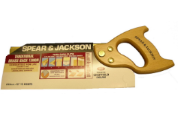 SPEAR & JACKSON Tenon Saw
Resharpenable <br/>
Fine 15 PPI